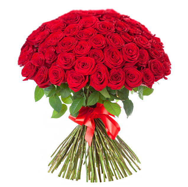 Букет из 101 розы «Наповал» 70 см