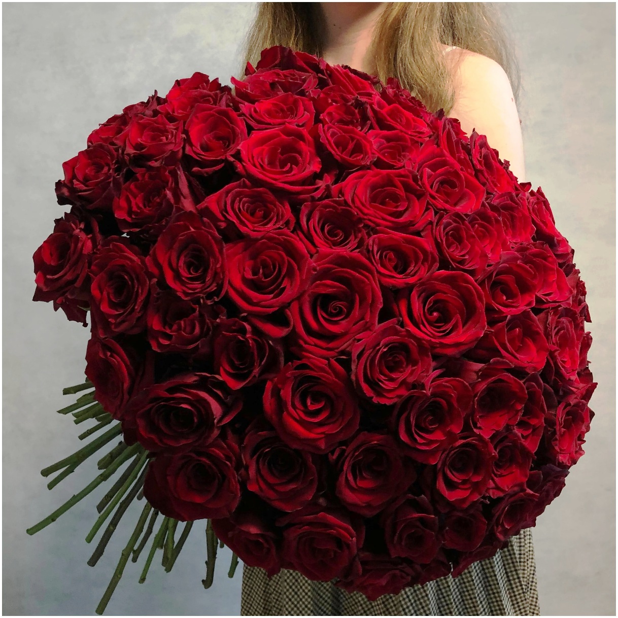 Букет из 101 розы  «Страсть» 60 см